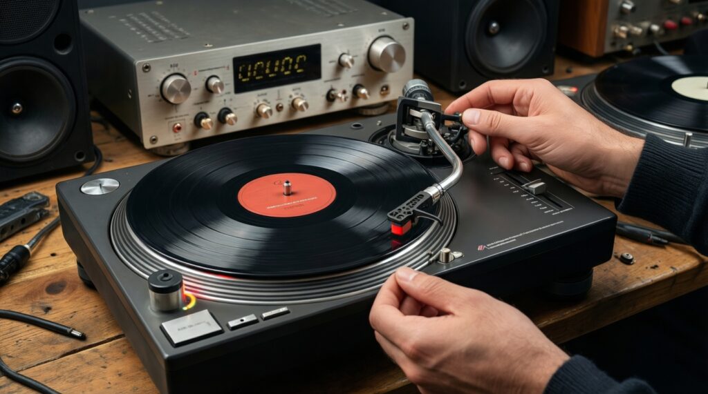 Винил сегодня: как выбрать проигрыватель, головку и настроить прижим/антискейтинг - иллюстрация