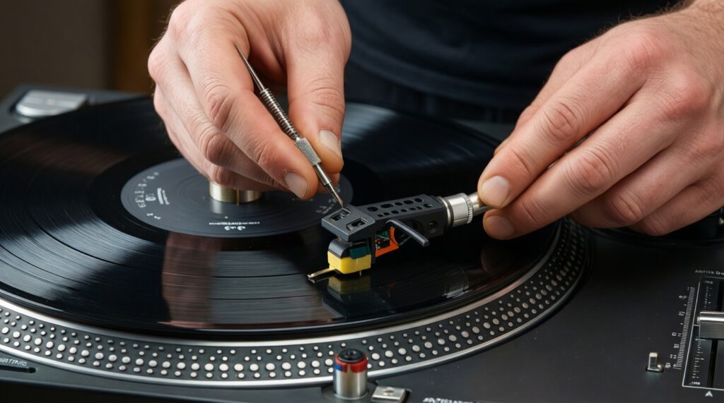 Проигрыватель винила: настройка тонарма, прижимной силы и антискейтинга простыми словами - иллюстрация