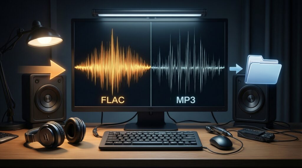 Сравнение форматов: FLAC, ALAC, AAC, MP3 - что слышно на практике - иллюстрация