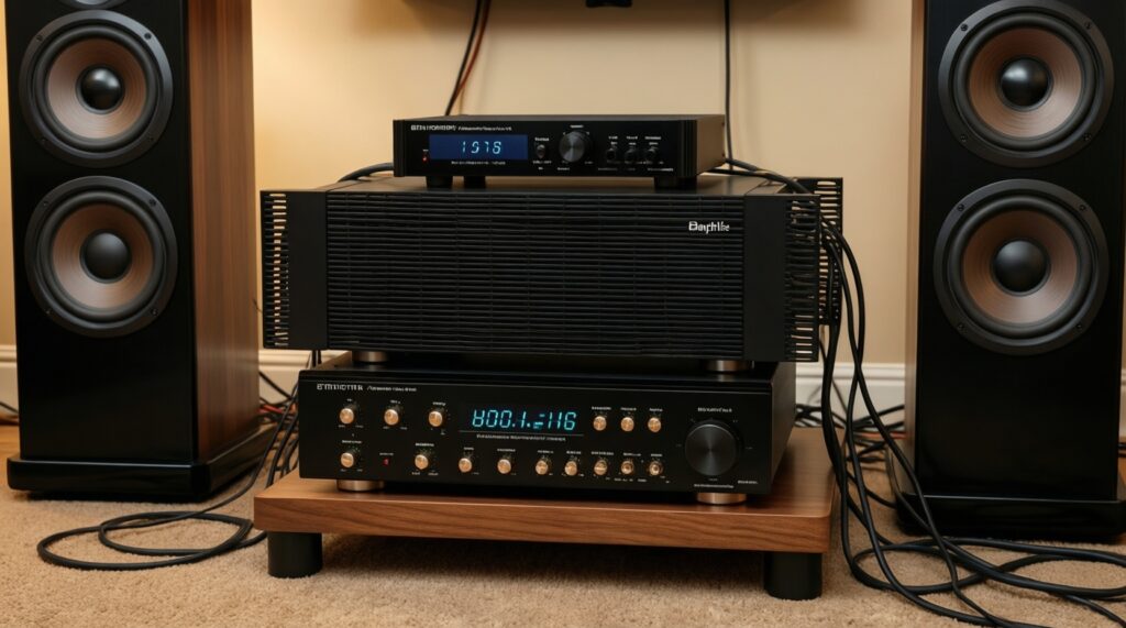 Усилитель для акустики: интегральник, мощник, ресивер - плюсы и минусы - иллюстрация