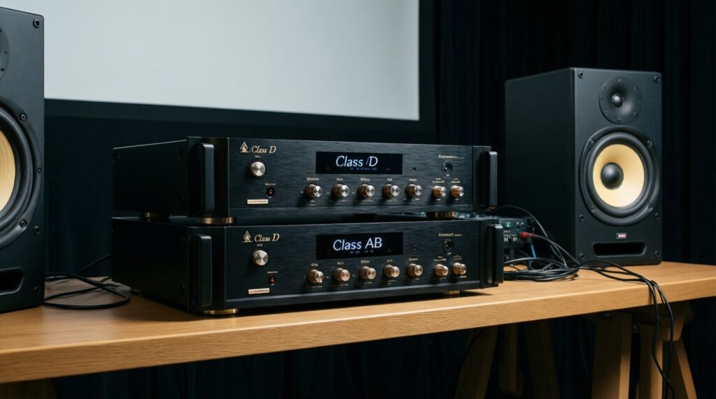 Как выбрать усилитель: AB, D, ламповый - что реально влияет на звук - иллюстрация