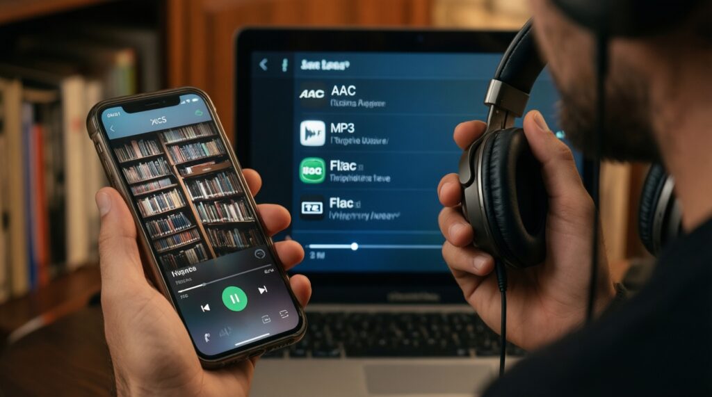Сравнение форматов: FLAC, ALAC, AAC, MP3 - что слышно в слепом тесте - иллюстрация